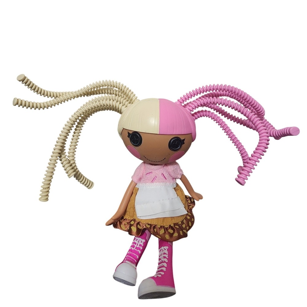 Lalaloopsy Silly Hair Doll Crumbs Sugar Cookie Pink White Poseable Hair 13 inch